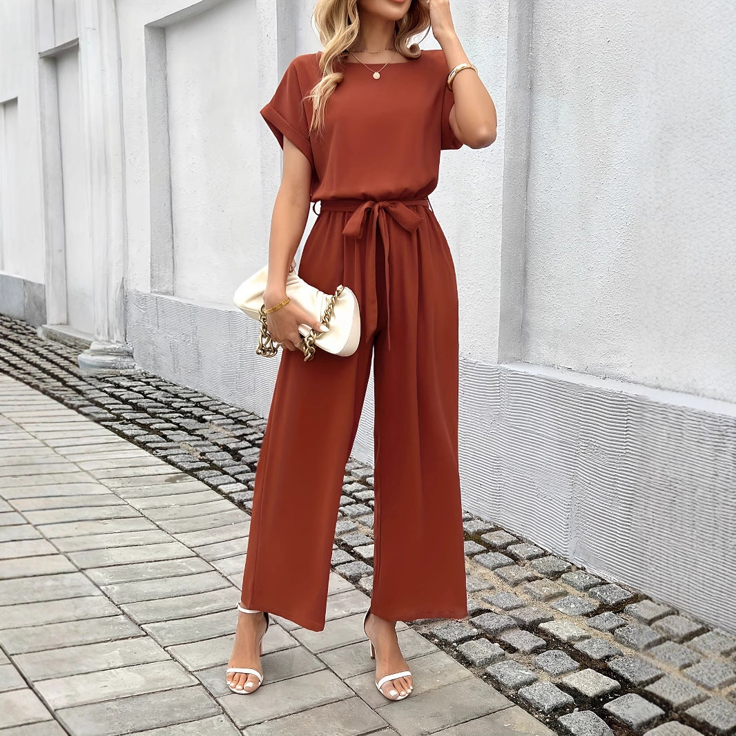 Calyra BeltedGrace Jumpsuit