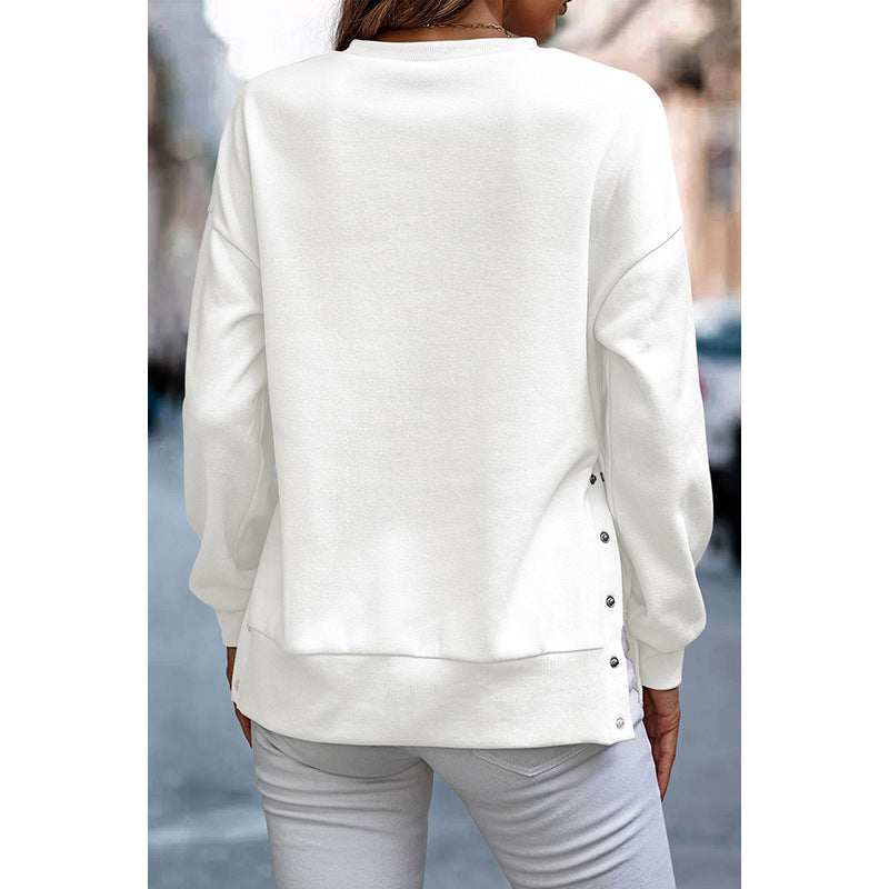EaseLuxe Relaxed Slit Pullover