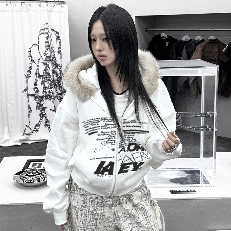 AllegraLetter Fur Hoodie