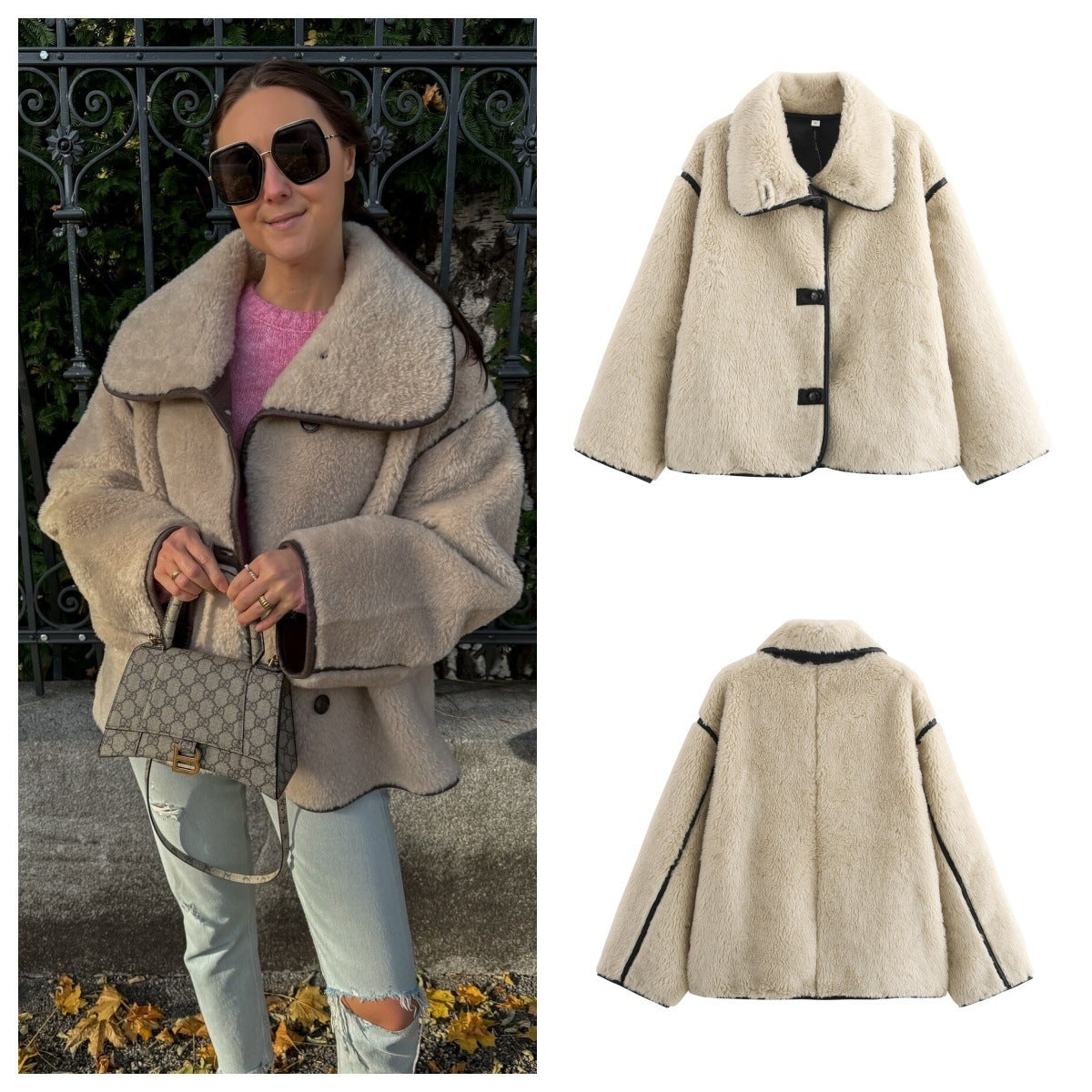 LuxeEmbrace Plush Coat