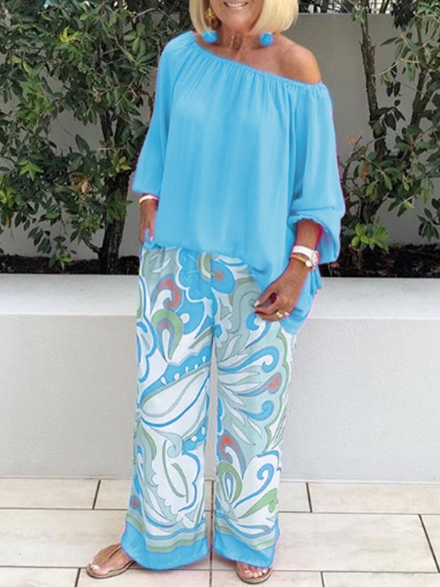 PrintNova Off-Shoulder Set