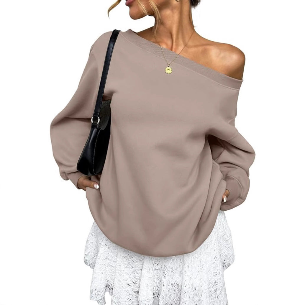 AngleLuxe™ Diagonal Collar Sweater