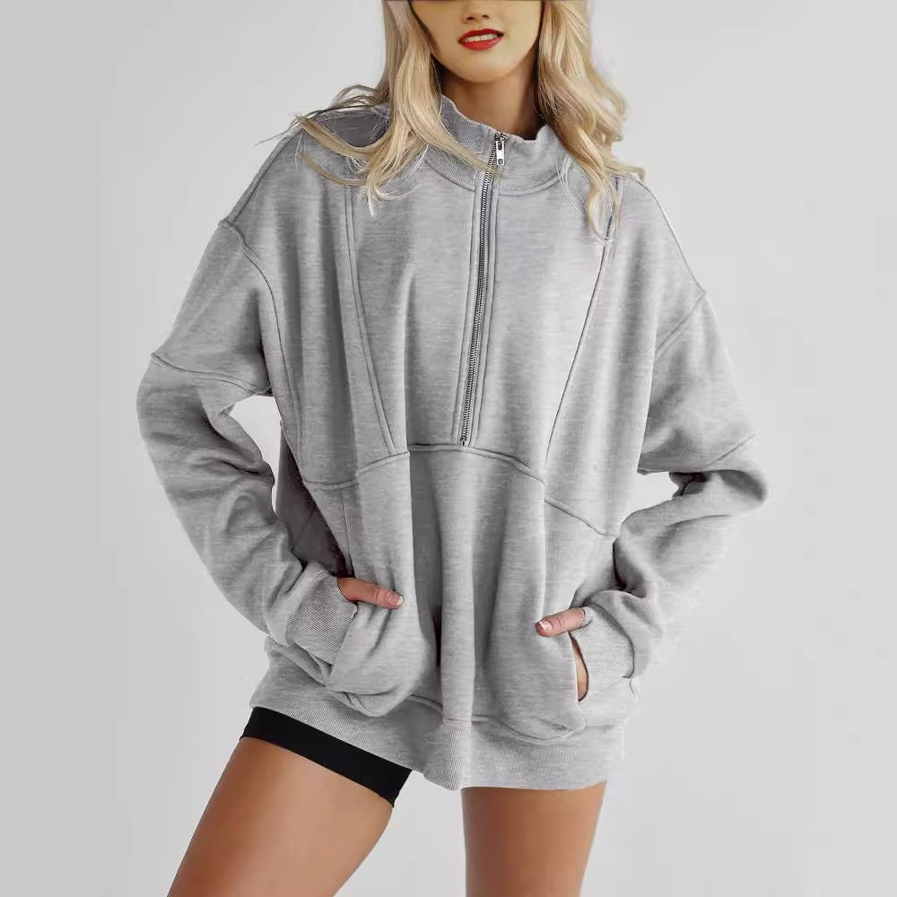 FlexiChic™ Zip Pocket Sweater