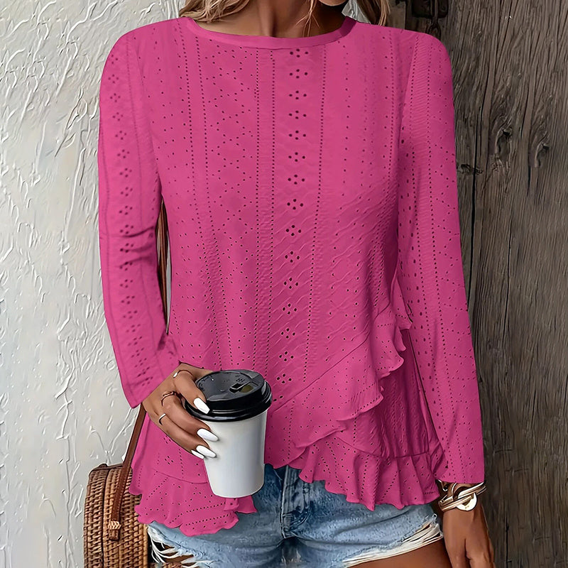 BreezeLace Ruffle Blouse