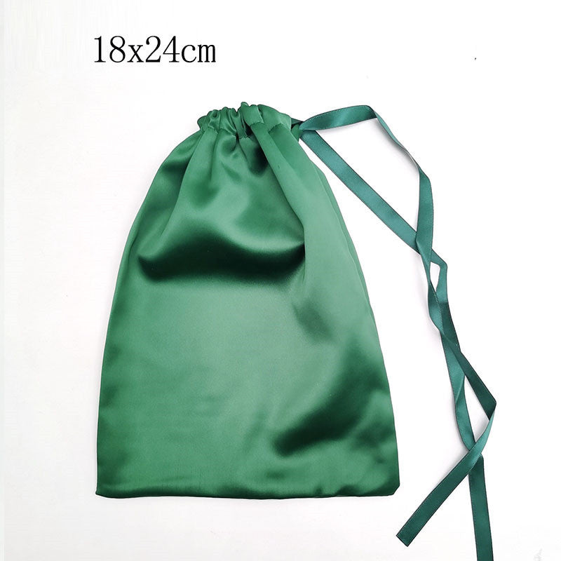 Silk Drawstring Storage Bag Travel Organizer