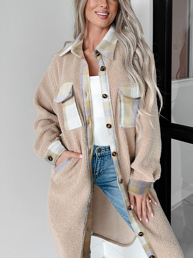 PlaidMuse Woolen Coat