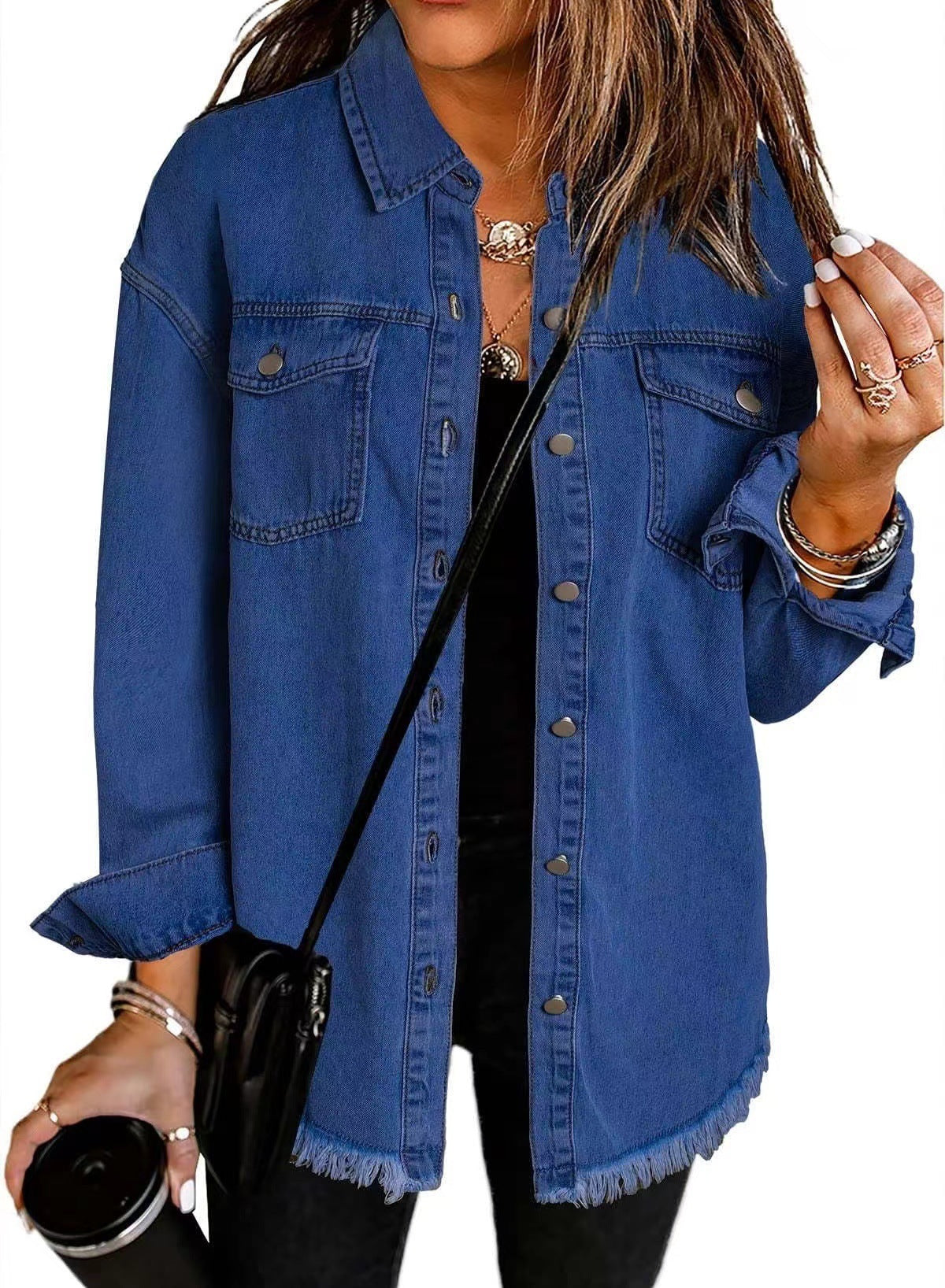 EuroEase Washed Denim Shacket