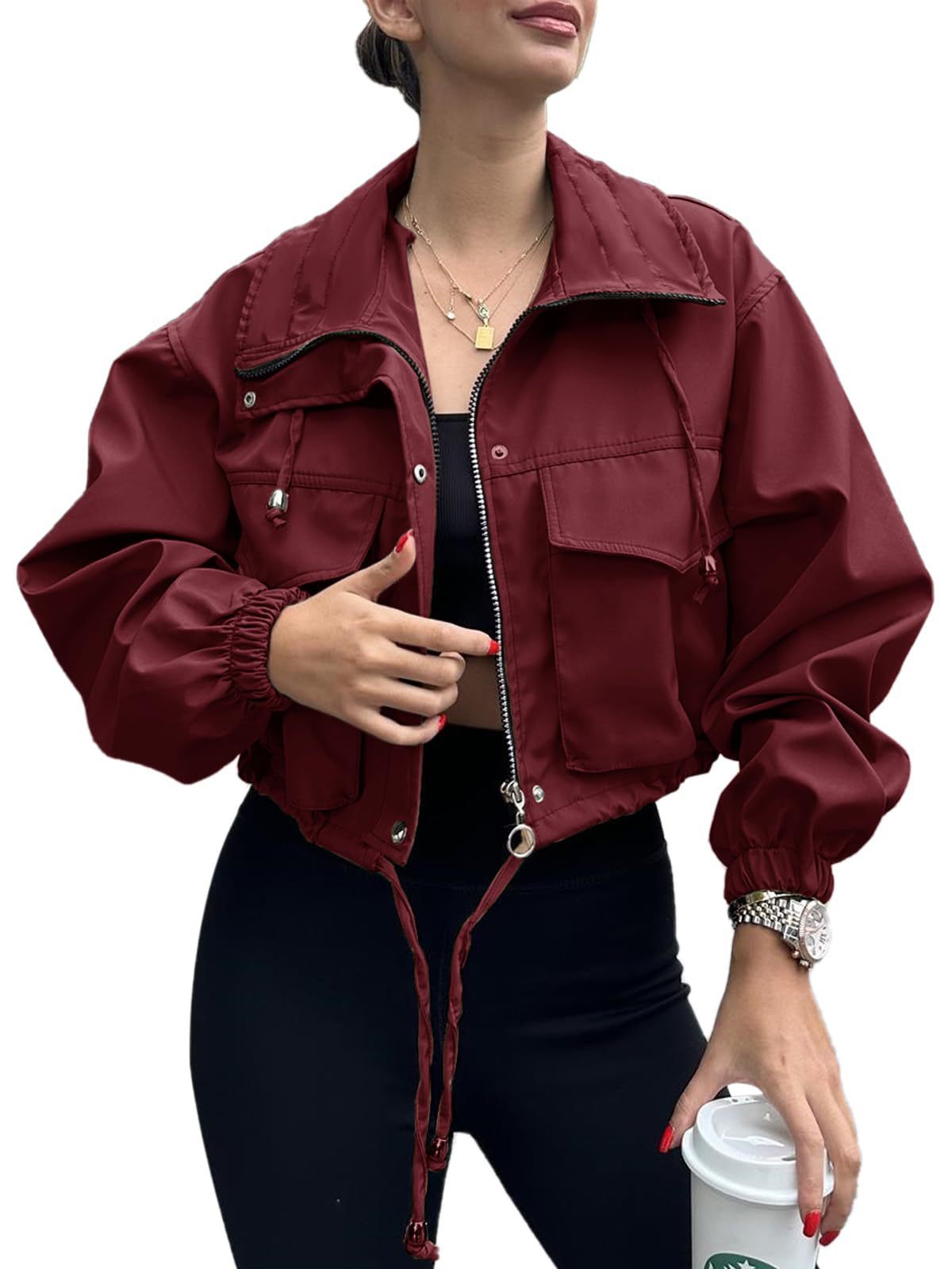 MetroMist Zip Trench Jacket