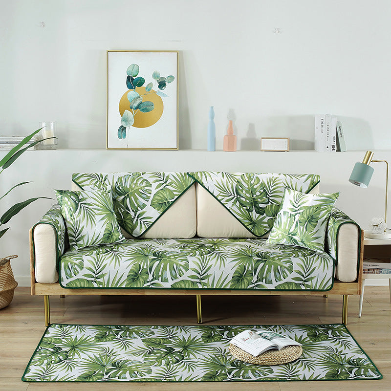 Summer washed ice silk sofa cushion