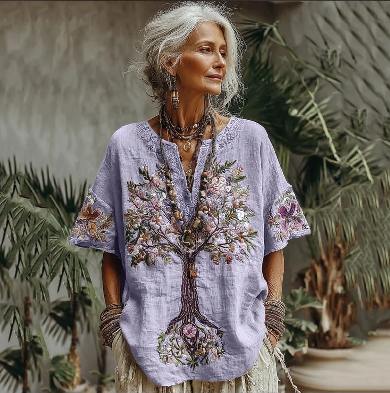 Vistara 3D Bloom Top