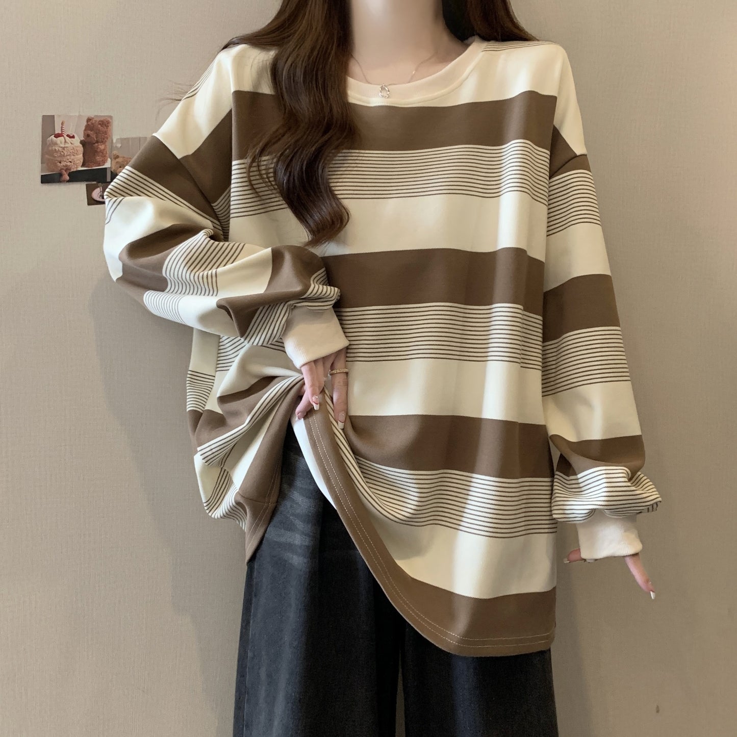 Retro Stripes Loose Knit