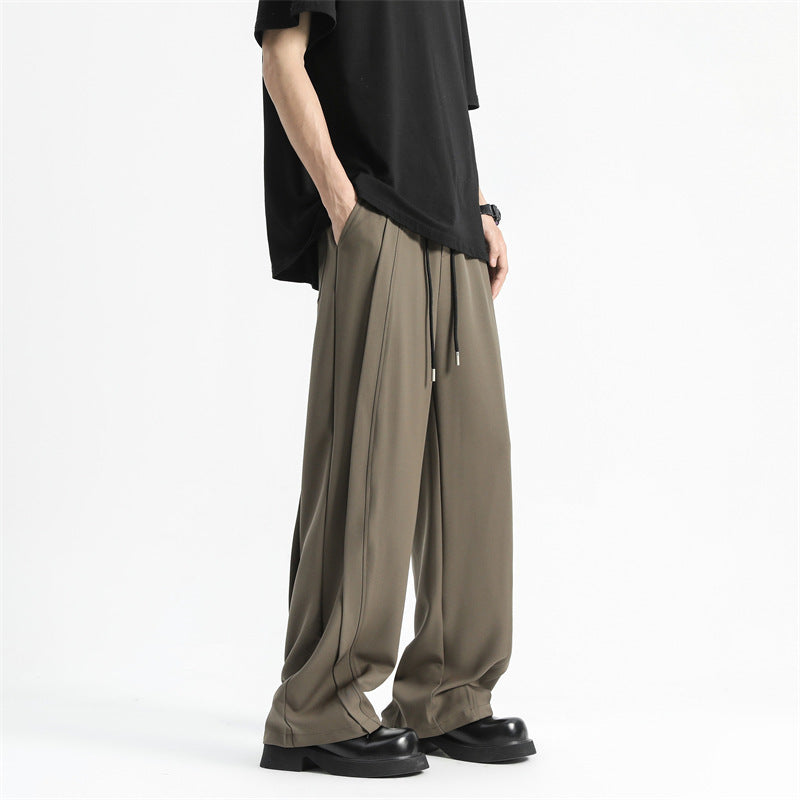 Summer Thin American Ice Silk Casual Pants Men