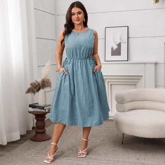 StripeMuse Pocket Dress