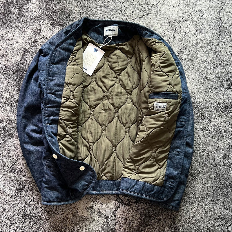 DenimEra™ Retro Collarless Unisex Coat