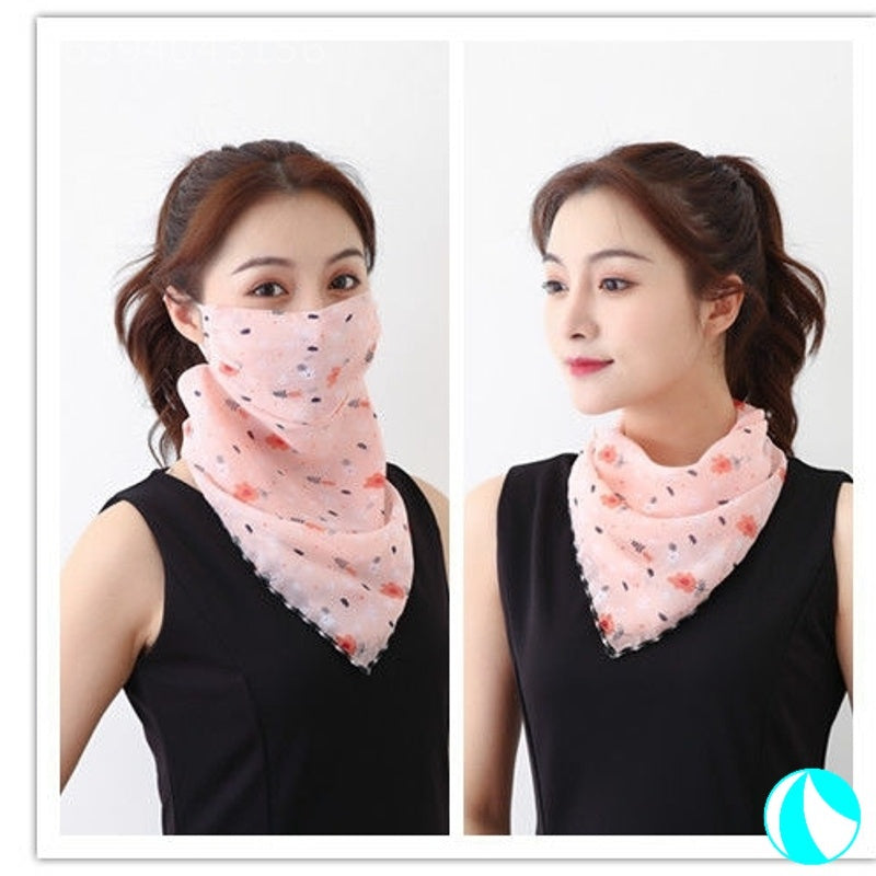 Women's UV protection summer shading silk scarf