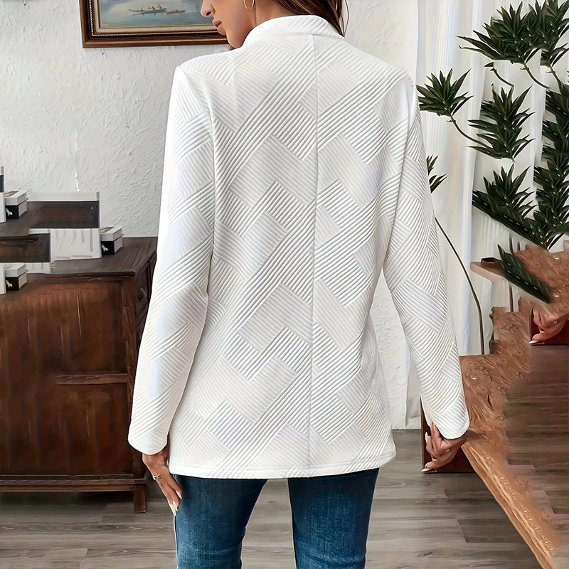 TexturaLuxe Notched Blazer