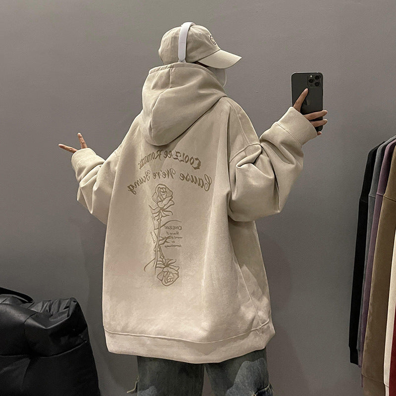 Veloura Suede Hoodie