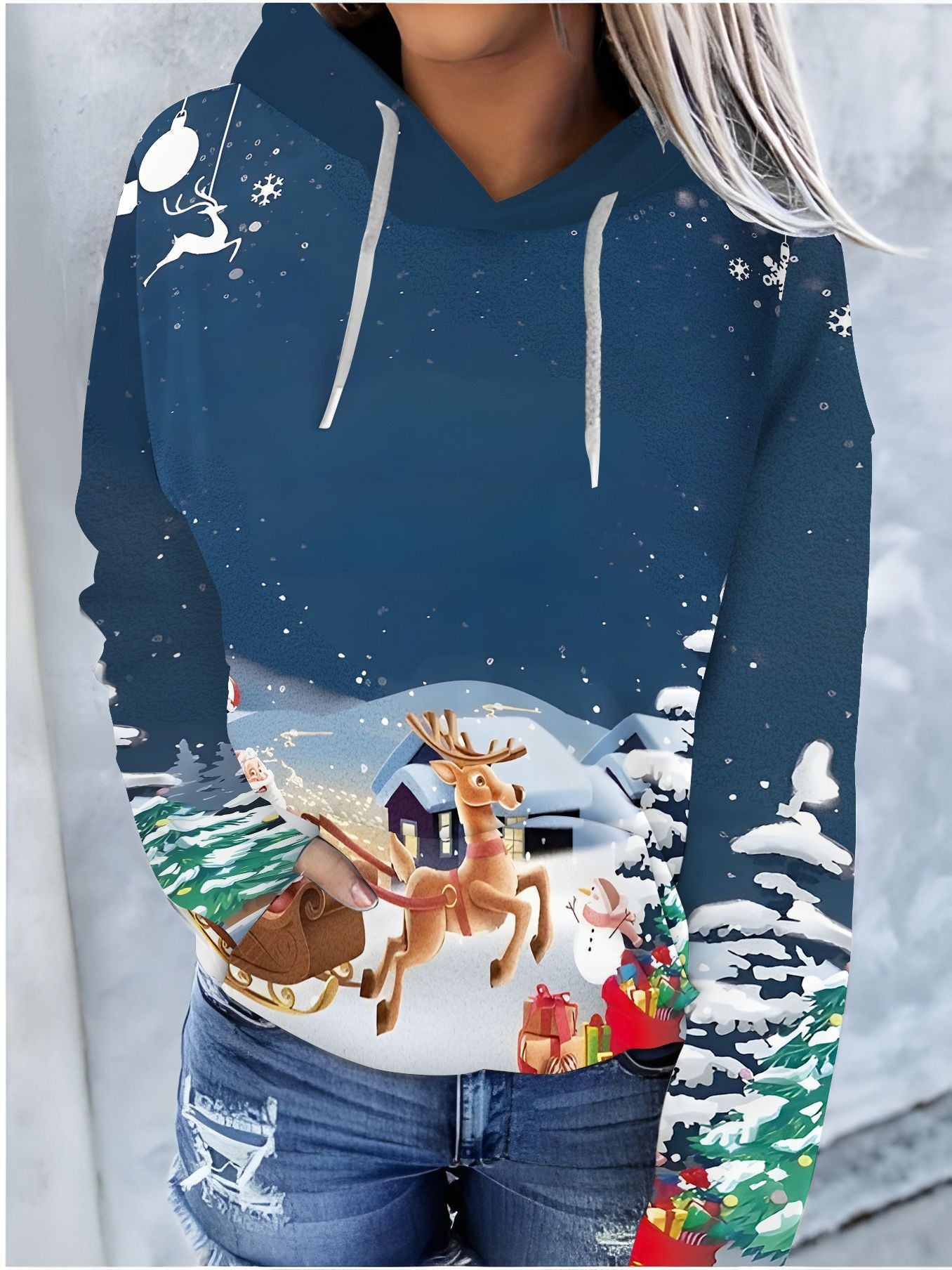 FestiveGlow Hooded Sweater