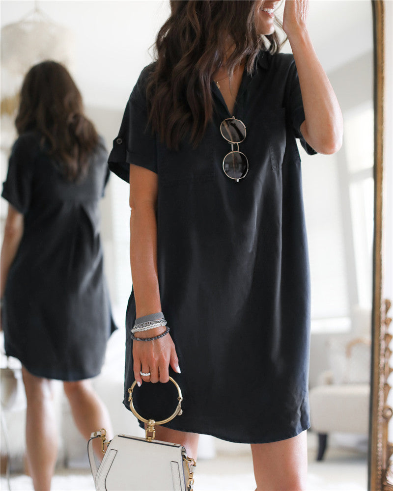 Elegant And Comfortable Linen Silk Dress
