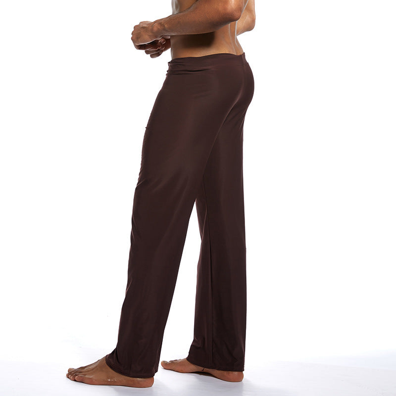 Fashion Men's Home Pants Yoga Pants Ice Silk Fabric