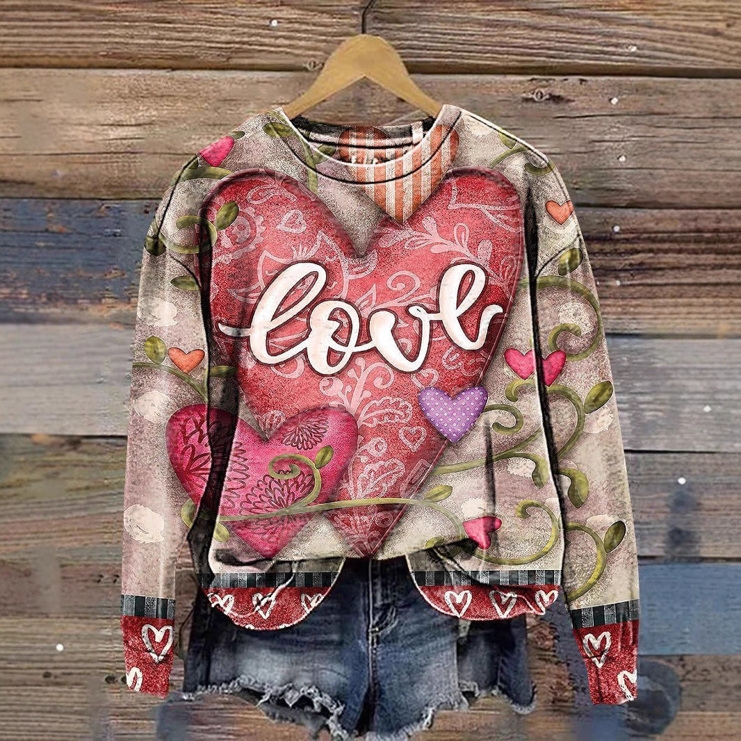 HeartGlow Pullover Hoodie