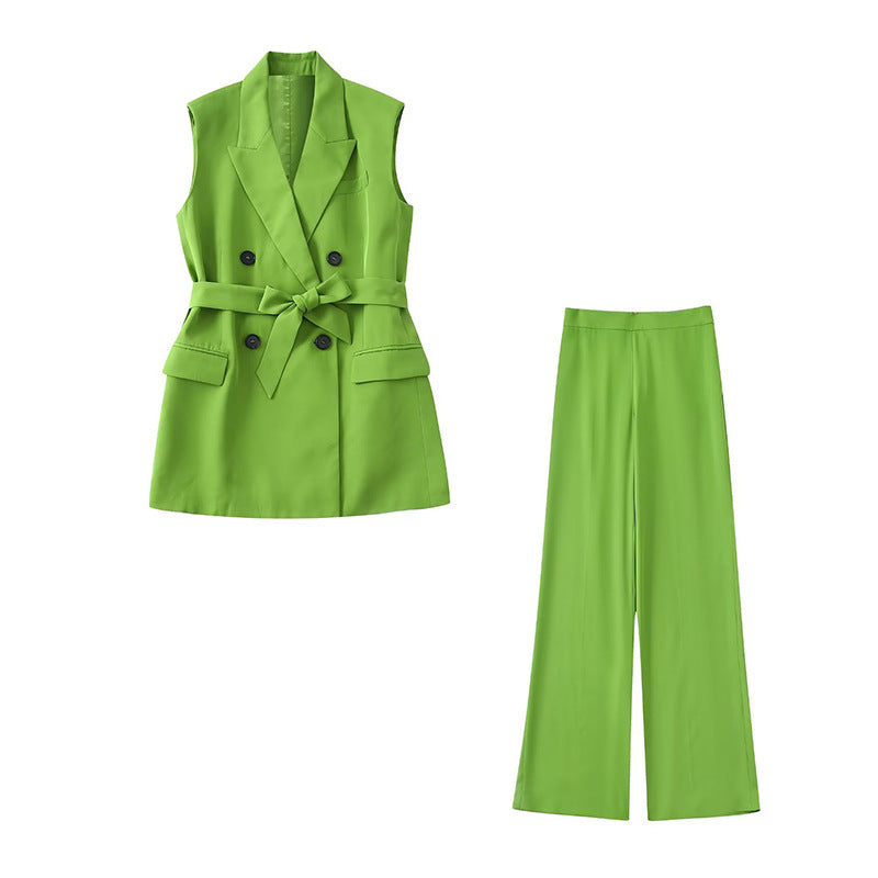 Valencette Belted Vest Set