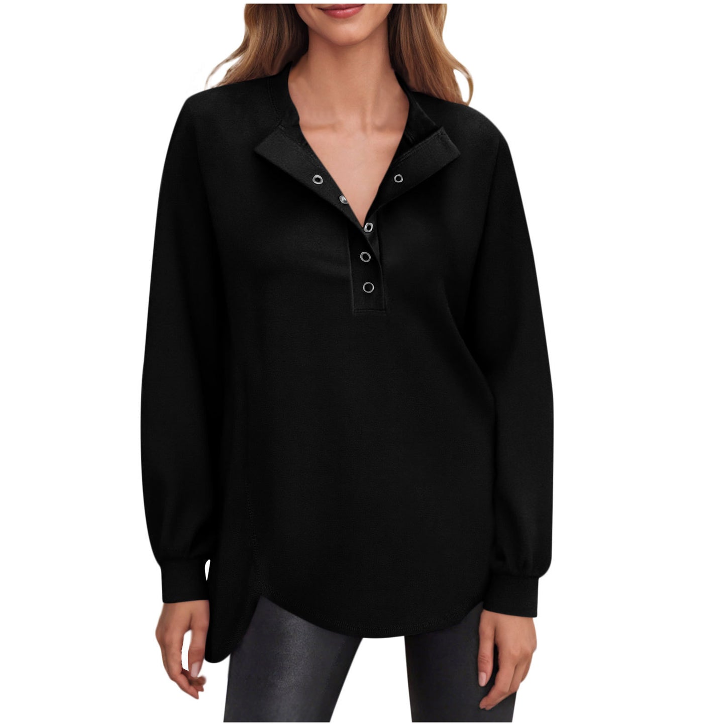SeraLuxe Buttoned Charm Top