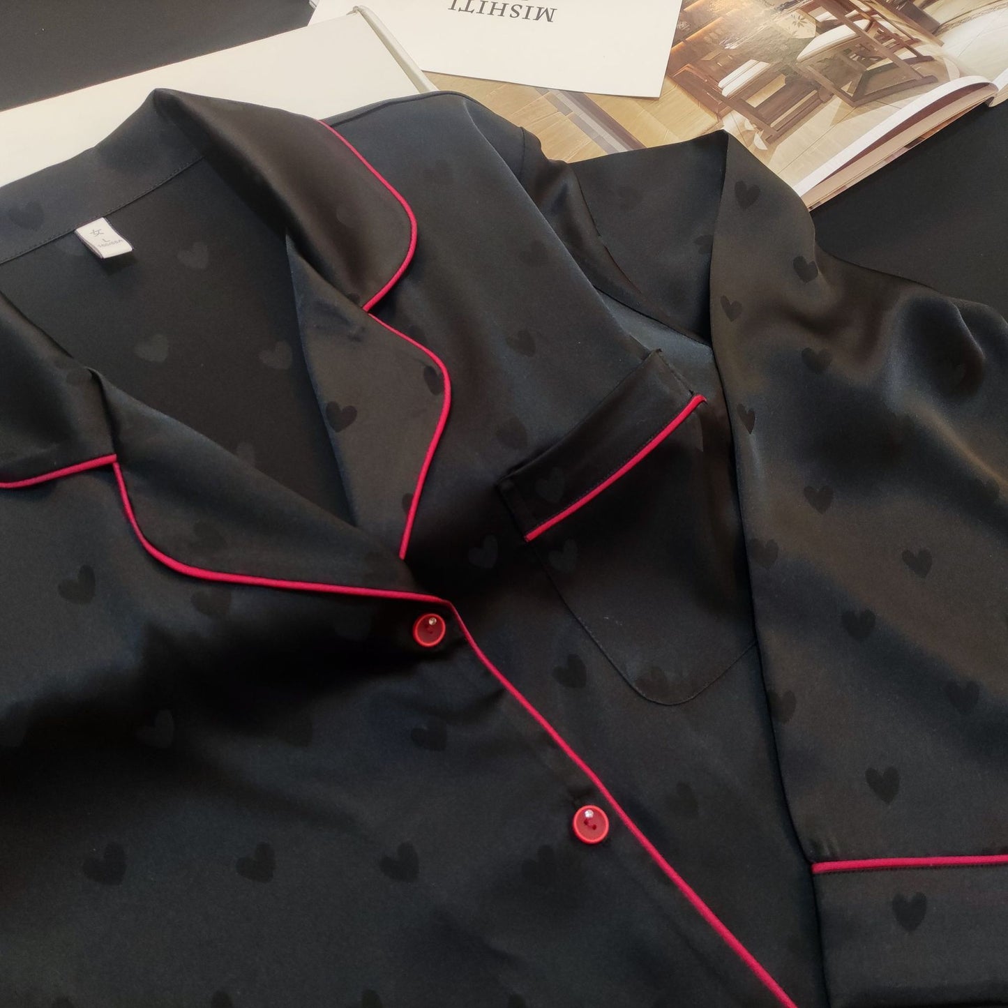 Home Fashion Personalized Silk Pajamas Suit
