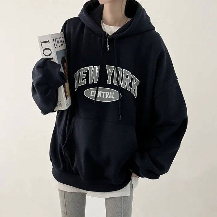 VelourScript Printed Sweater