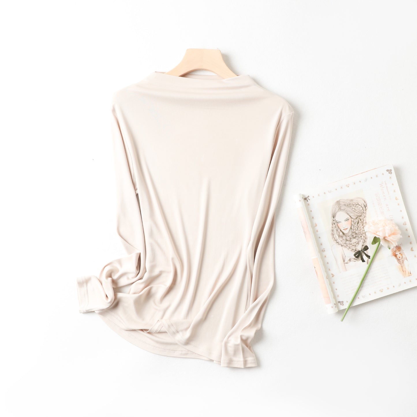 Women's Fashion Silk Bottoming Shirt