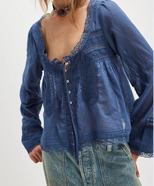 Celestine Lace Collar Blouse