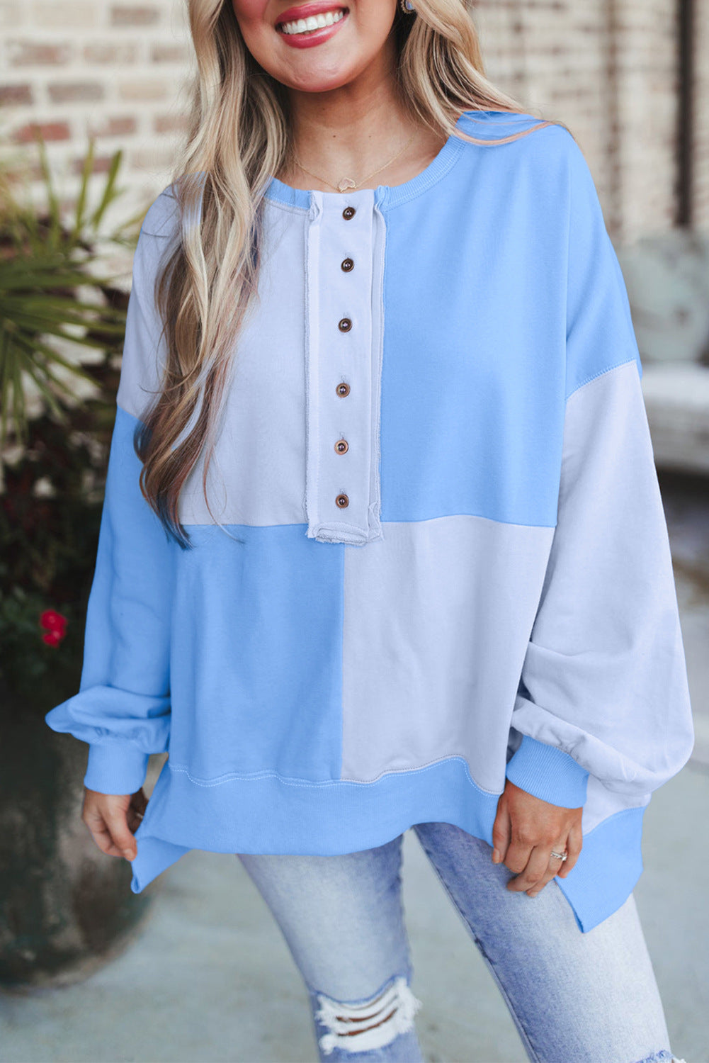 StitchLuxe™ Buckle Lapel Sweater