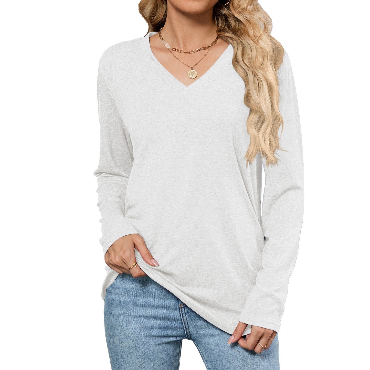 EaseLuxe V-Neck Pullover