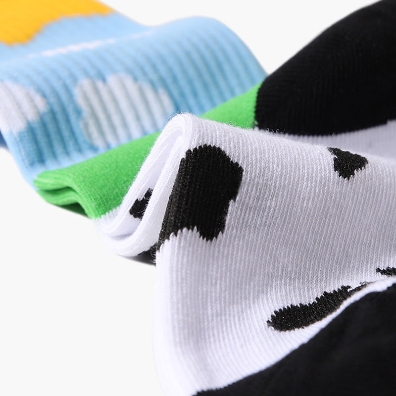 Fashionable Simple Wild Milk Ice Cream Socks