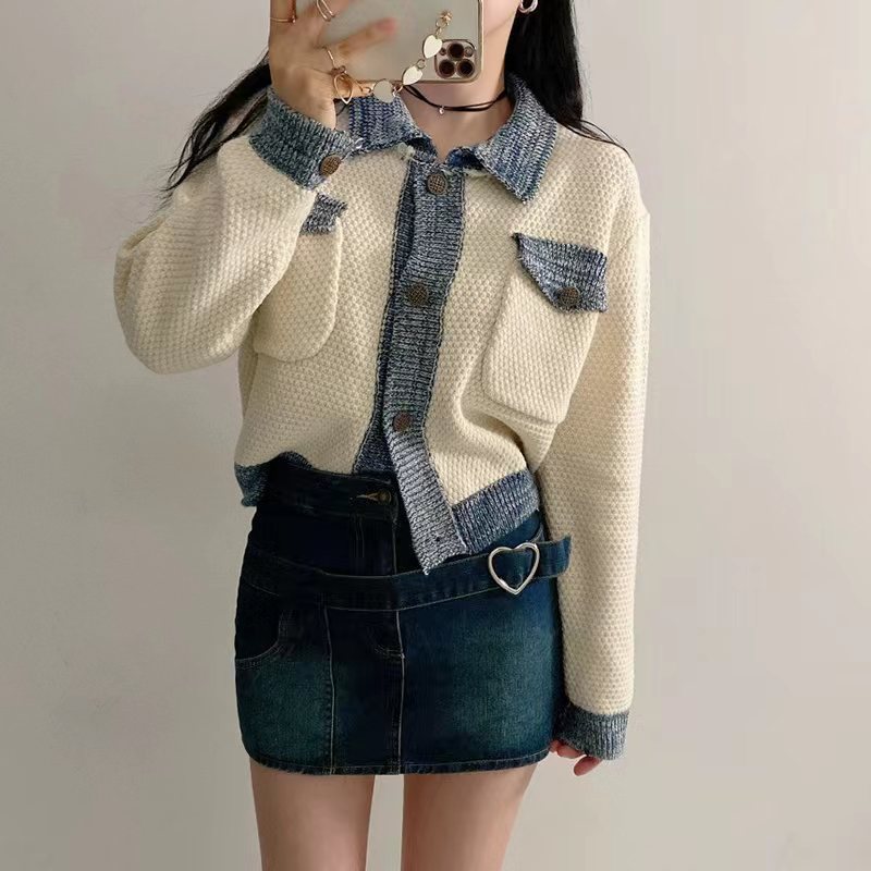 StrataBlend Colorblock Knit Cardigan