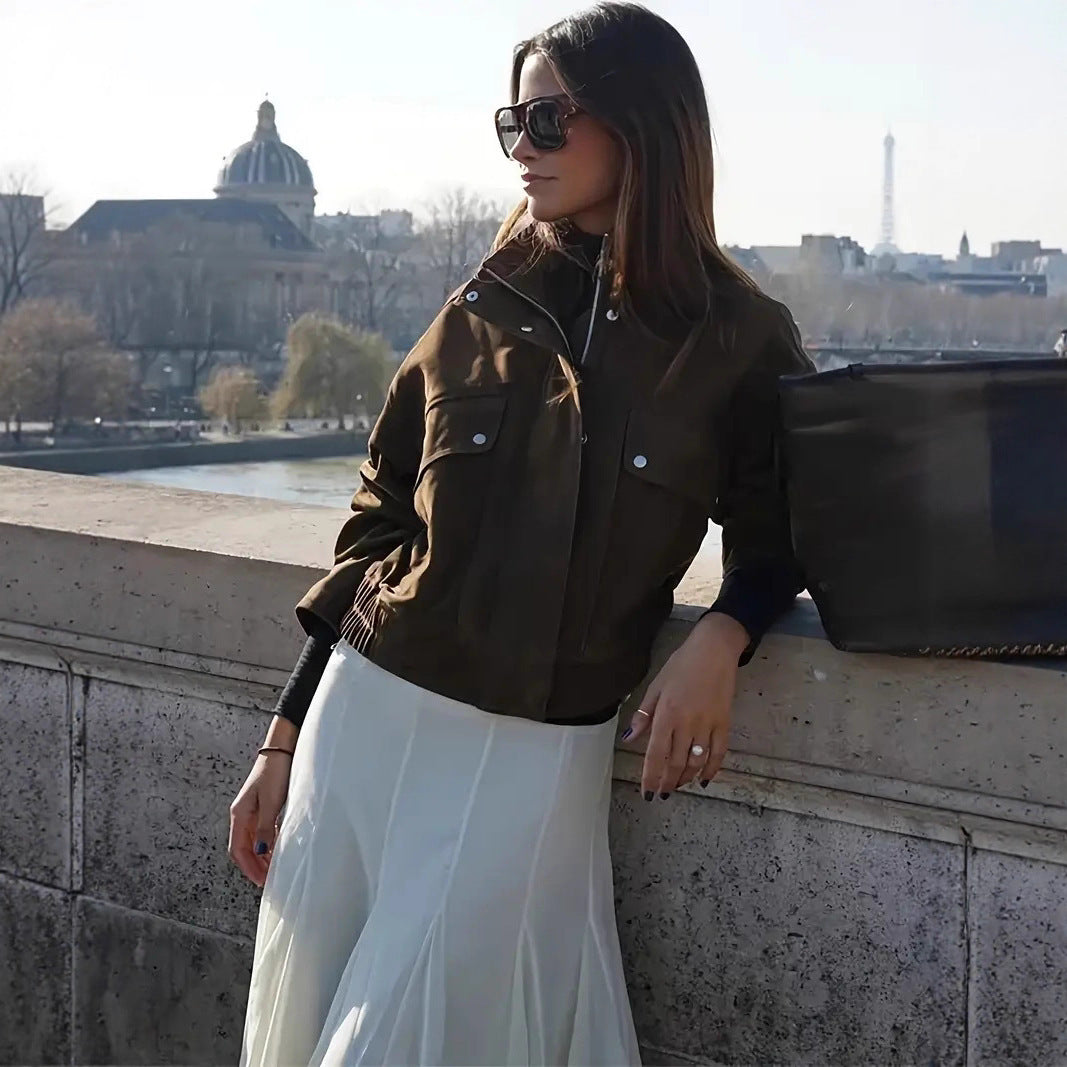 UmberEdge Trench Jacket