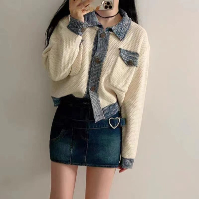 StrataBlend Colorblock Knit Cardigan