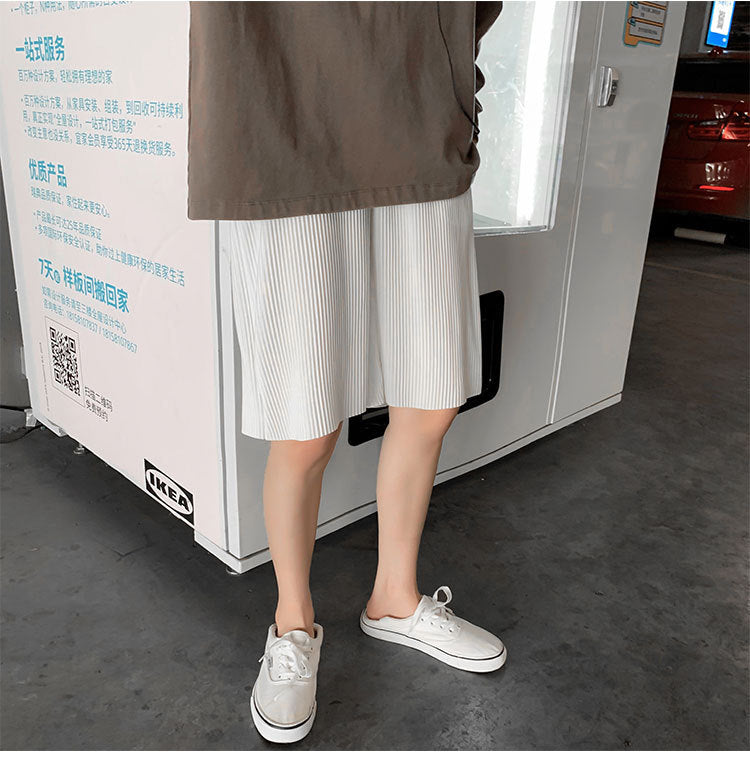 Men's Plus Size Summer Casual Loose Ice Silk Shorts