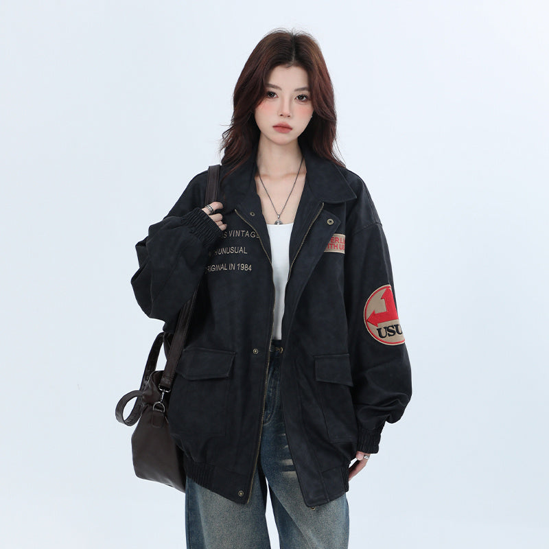 Maillard American Pilot Quilted Leather Coat Women