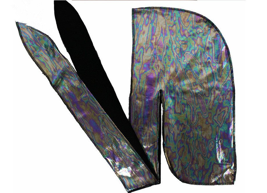 Bright color embroidered silk long tail scarf