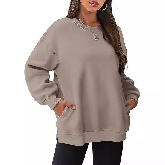 VelourEase Oversized Pullover
