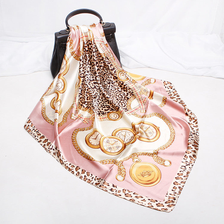 Digital Printed Square Silk Scarf
