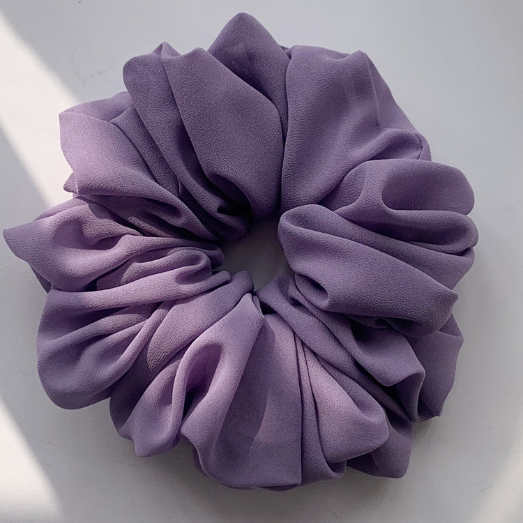 Big Head Bouquet Chiffon Large Intestine Ring Hair Ring