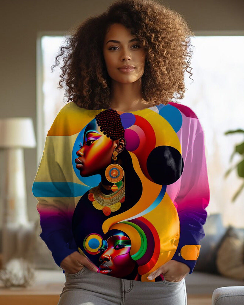 PrintEase Round-Neck Sweater