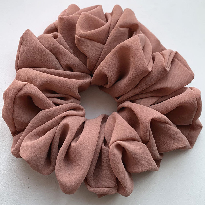 Big Head Bouquet Chiffon Large Intestine Ring Hair Ring