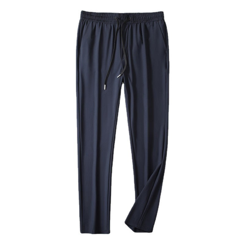 Men's Summer Thin High Elasticity Ice Silk Casual Pants