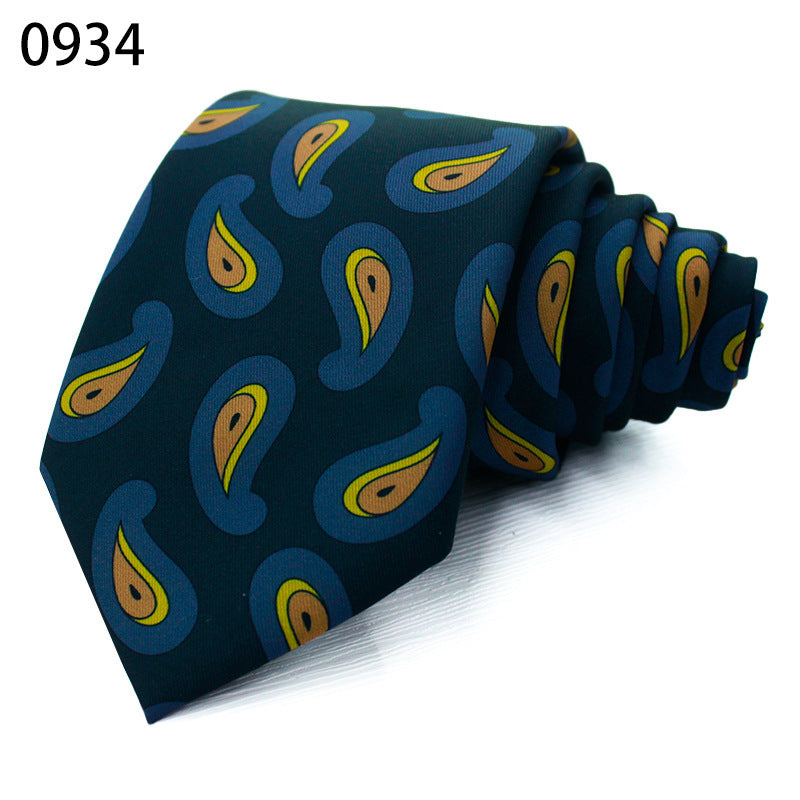 Fashion Polyester Silk Printed Men's Casual Tie