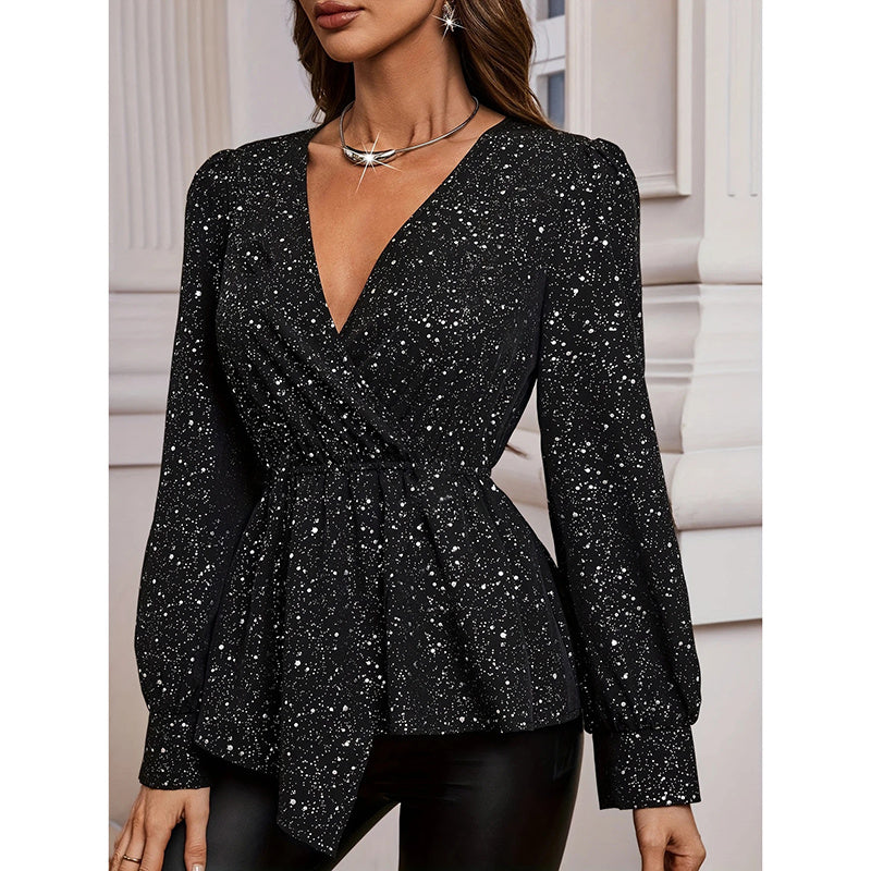 LustraGleam Asymmetrical Party Top
