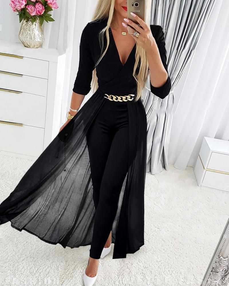 Noctelle SheerSculpt Jumpsuit