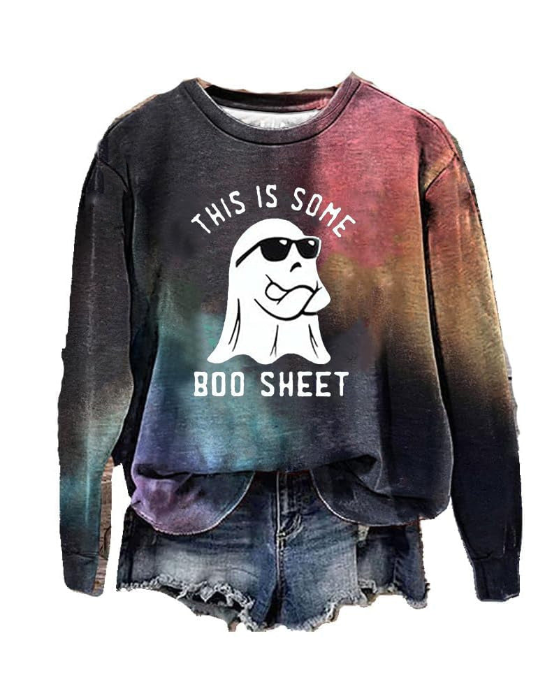 PumpkinCharm Digital Print Sweater